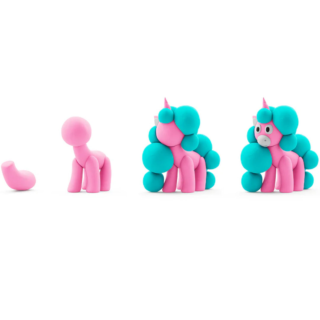 hey clay boetseerklei rainbow unicorn - cloudy - 3st | 30138 | 6