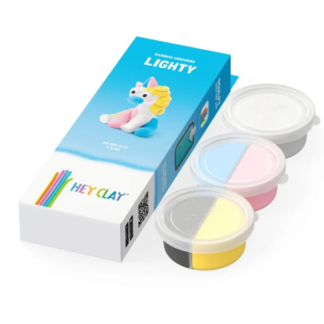 hey clay boetseerklei rainbow unicorn - lighty - 3st | 30136 | 1