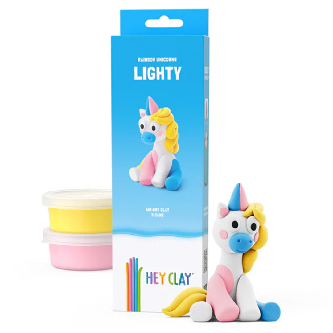 hey clay boetseerklei rainbow unicorn - lighty - 3st | 30136 | 4
