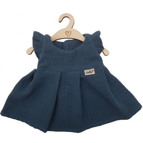 hollie poppenkleding jurkje indigo - 34 cm | HO3004 | 0