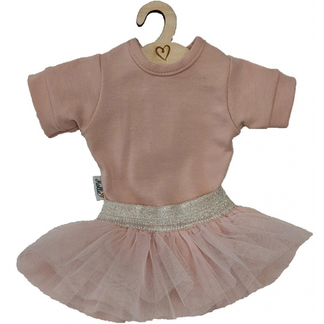 hollie poppenkleding tule rok en shirt - candy powder - 34 cm | HO3030 | 0