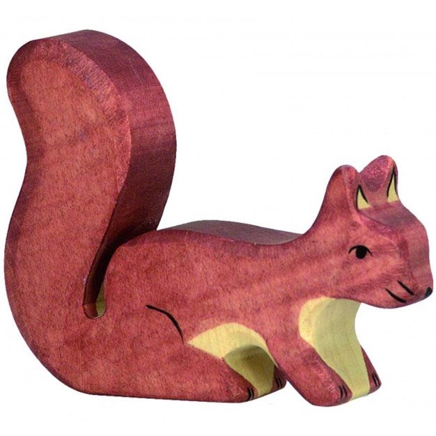 holztiger eekhoorn liggend 8 cm | 80108 | 0