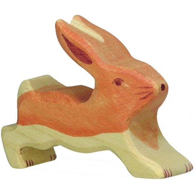 holztiger haasje lopend 6 cm | 80101 | 0