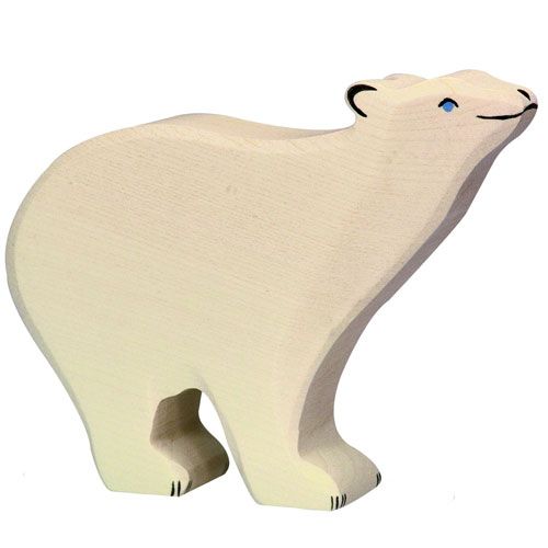 holztiger ijsbeer 15 cm  | 80206 | 0