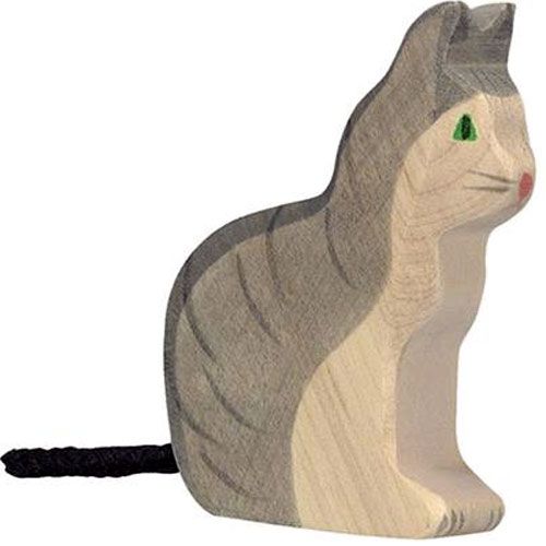 holztiger kat zittend 8 cm | 80055 | 0