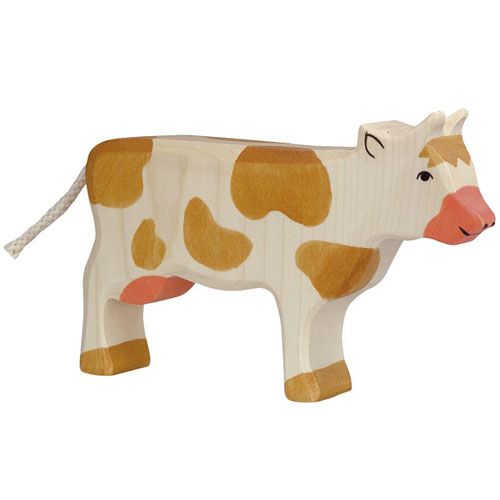 holztiger koe staand 18 cm | 80010 | 0