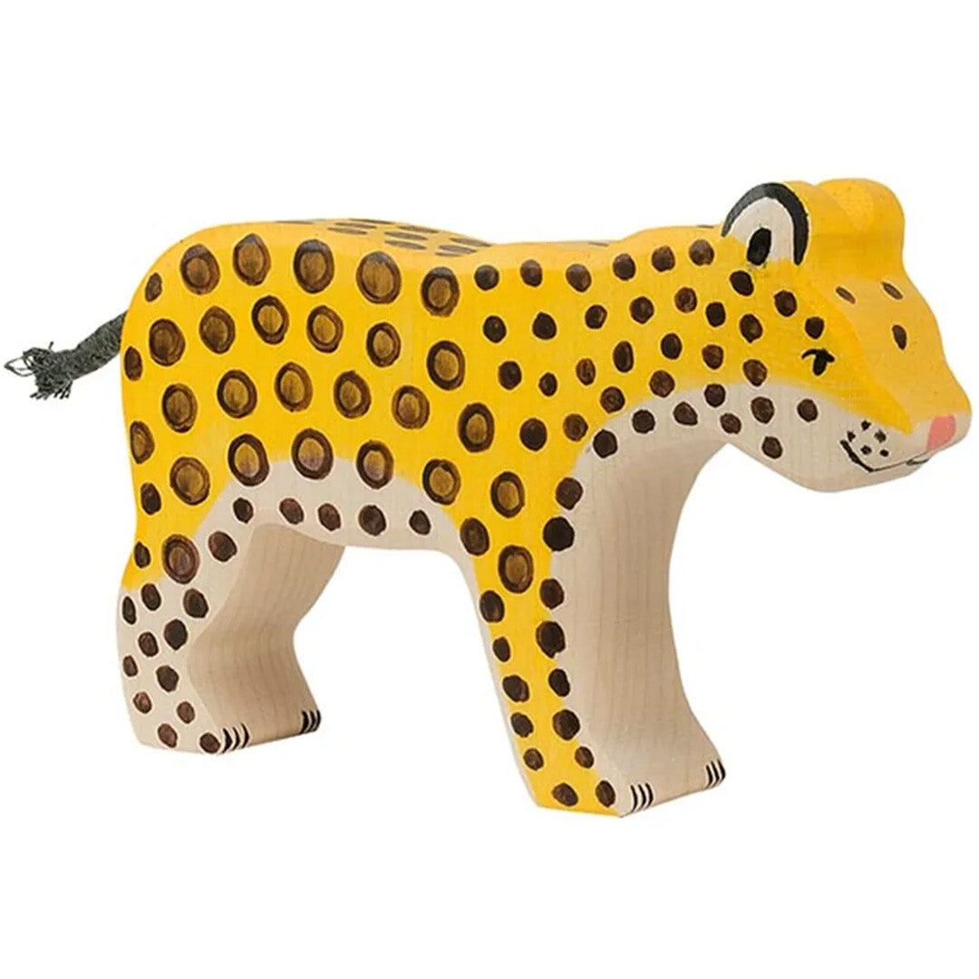 holztiger luipaard - 14 cm  | 80566 | 0