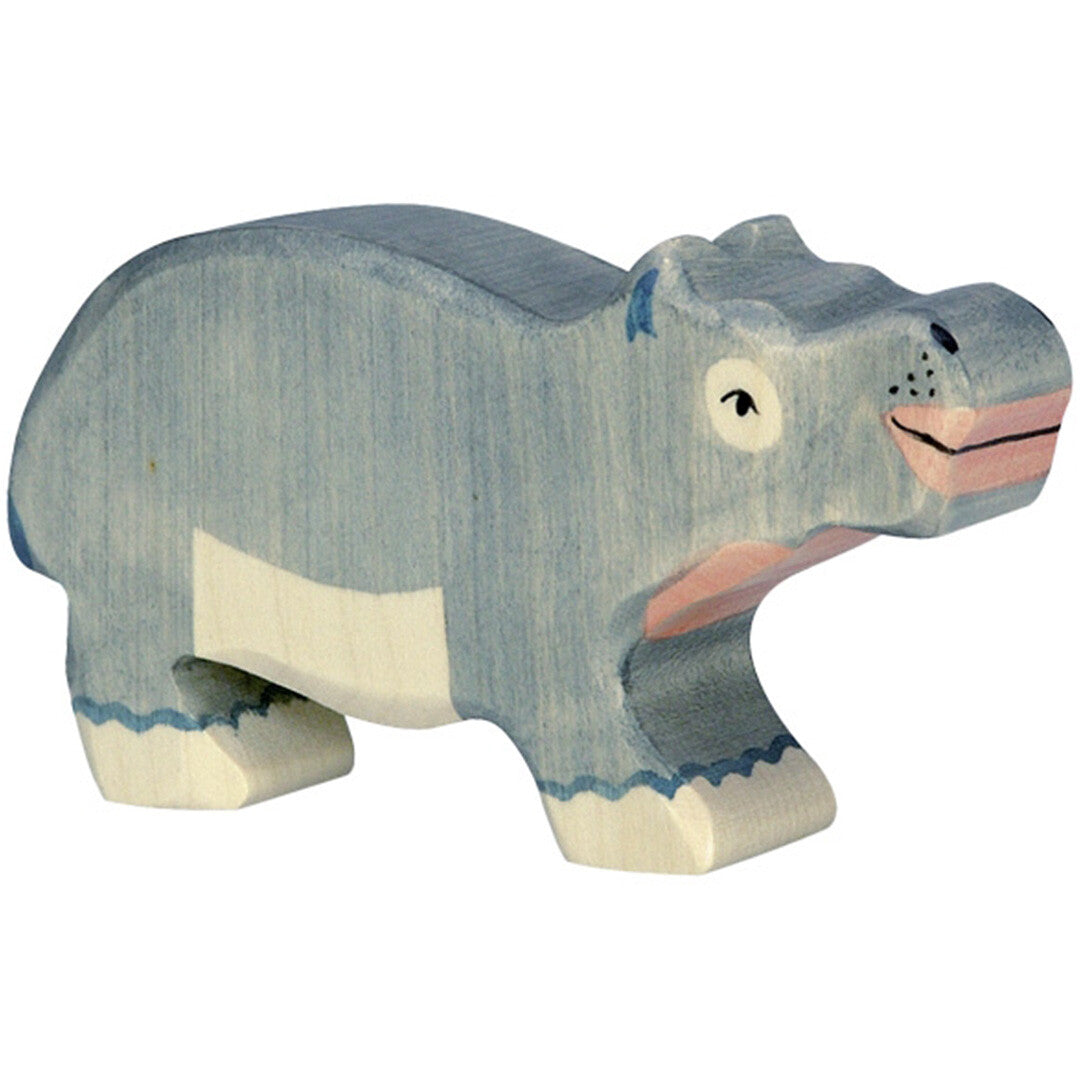 holztiger nijlpaard kalf - 11 cm  | 80162 | 0