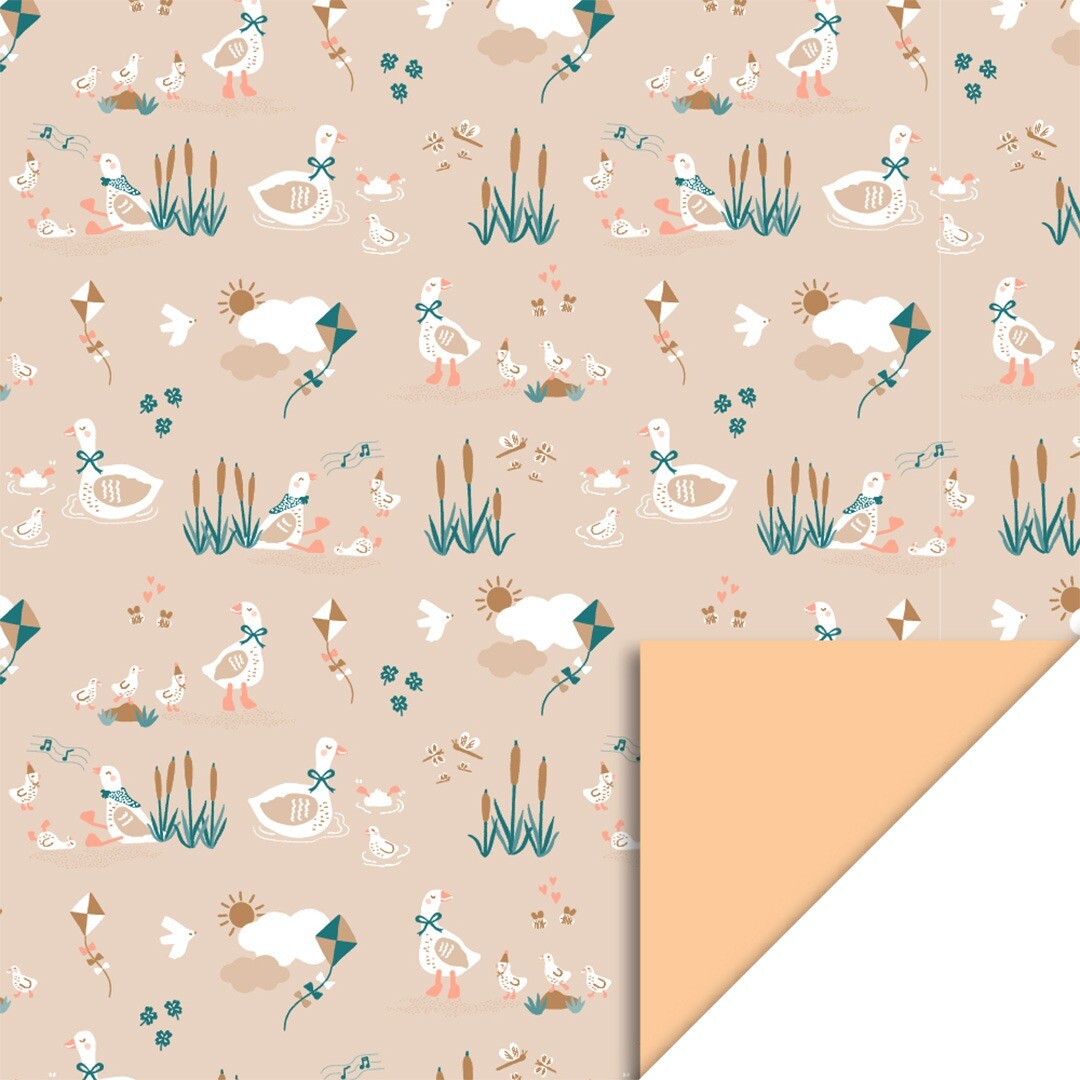 house of products inpakpapier baby goose - peach - 3 m | P51.272.070 | 0