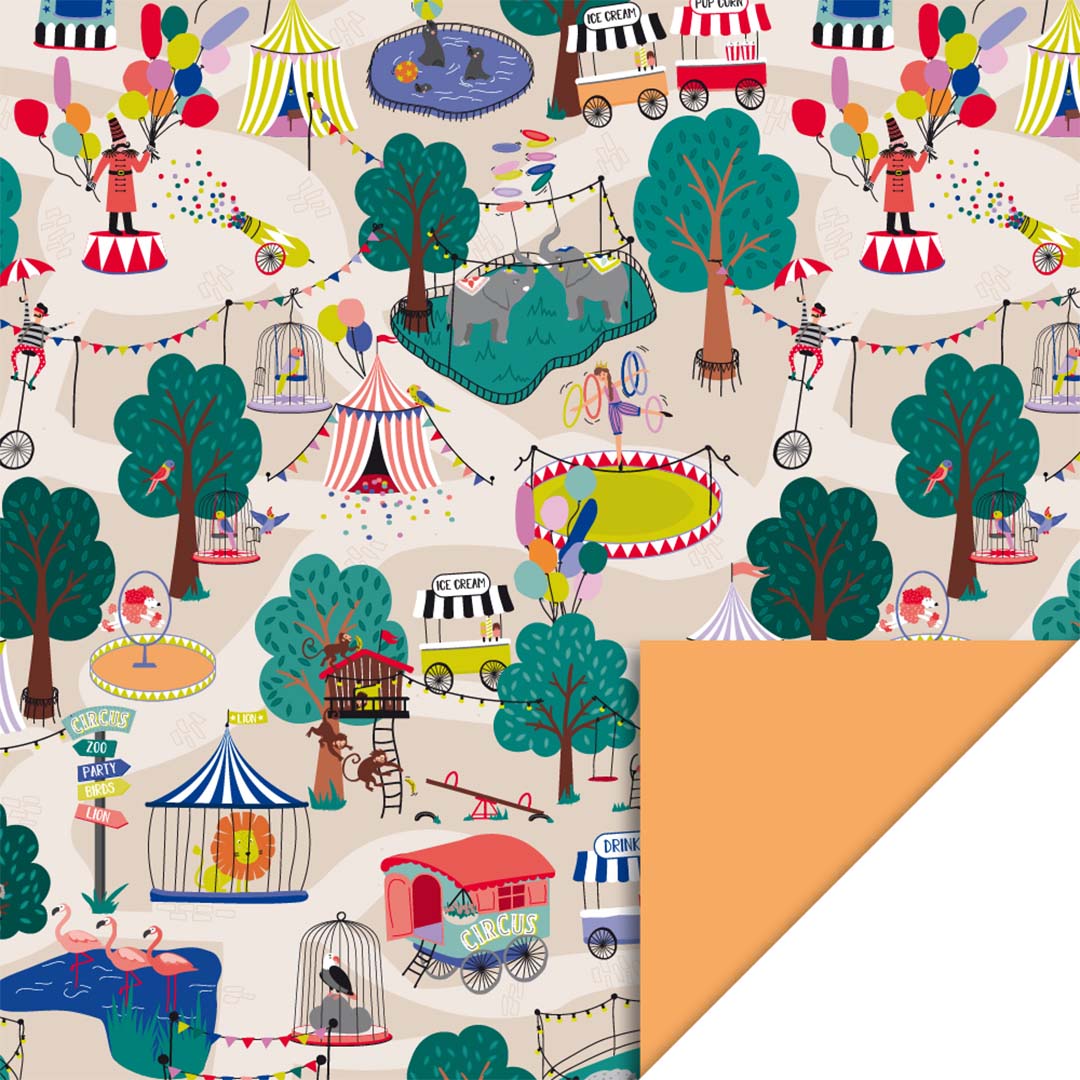 house of products inpakpapier circus - orange - 3 m | P51.253.070 | 0