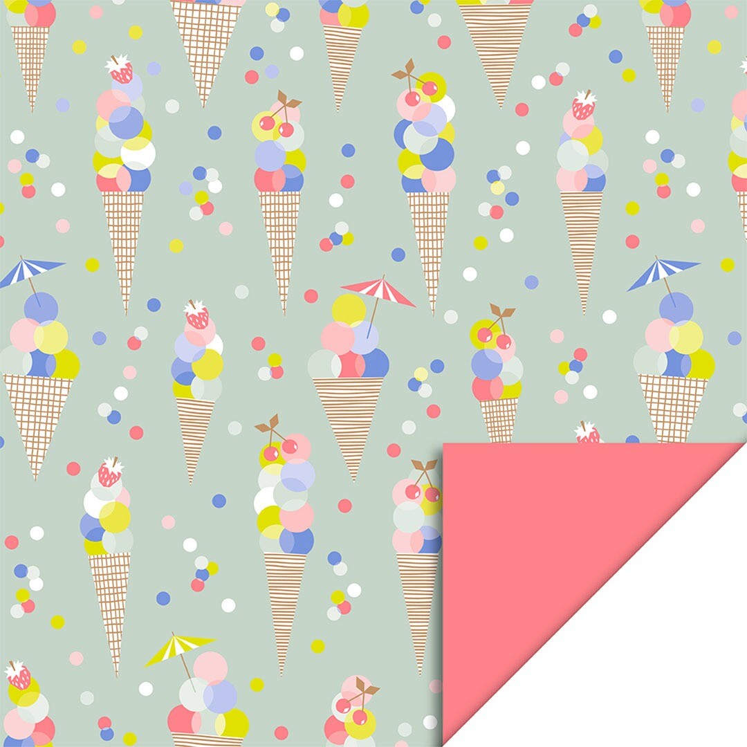 house of products inpakpapier ice confetti - bright salmon - 3 m | P51.235.070 | 0