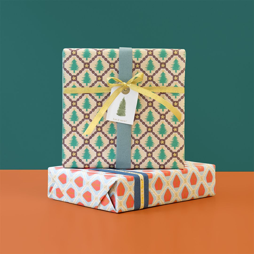 house of products inpakpapier kerstboom ruiten - 3 m   | P34.206.070 | 2