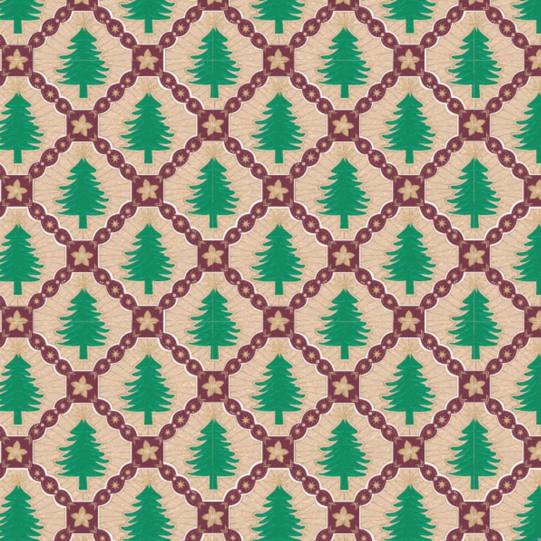 house of products inpakpapier kerstboom ruiten - 3 m   | P34.206.070 | 3
