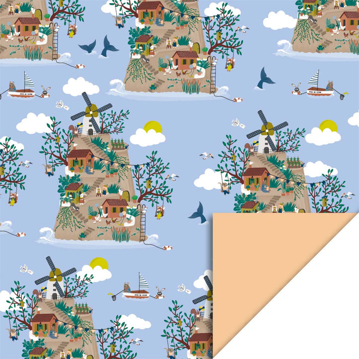 house of products inpakpapier world - peach - 3 m | P51.254.070 | 0