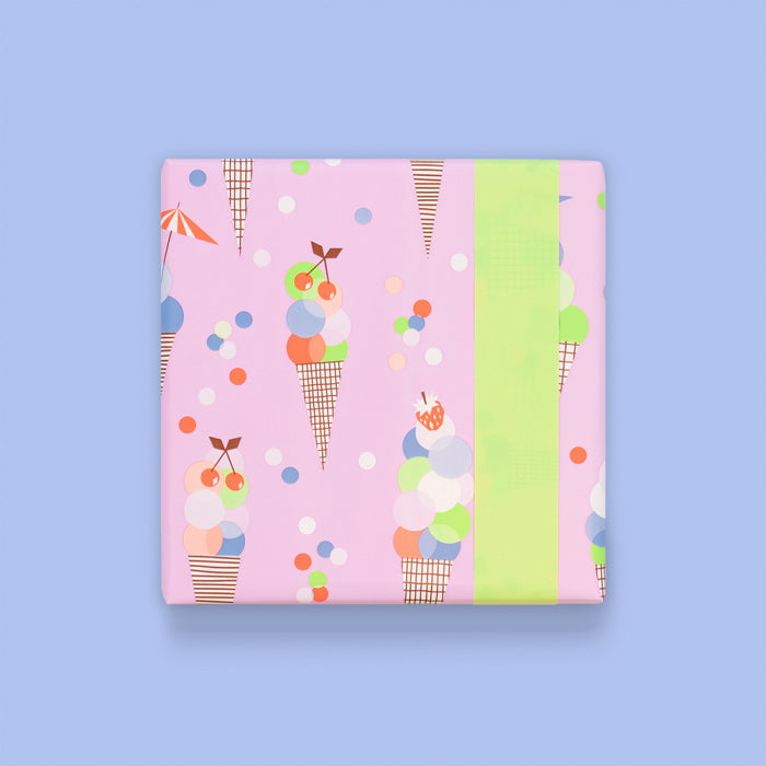 house of products inpakpapier ice confetti pink i lime | P51.330.070 |  3
