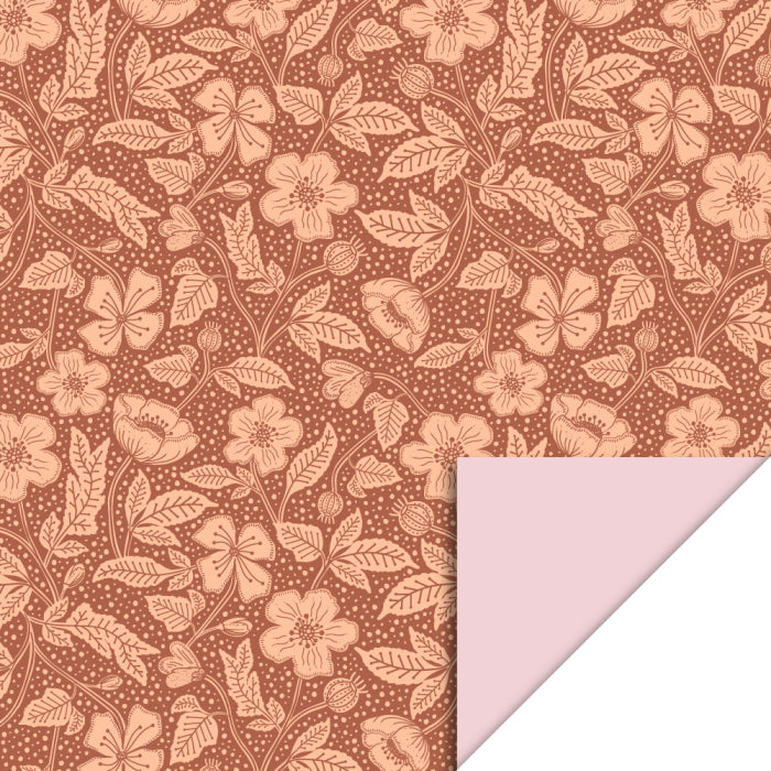 house of products inpakpapier poppy chocolate - pink | P51.347.070 | 