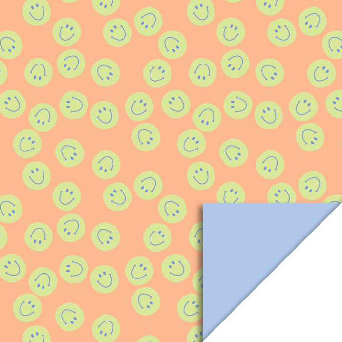 house of products inpakpapier smile orange - blue | P51.336.070 | 