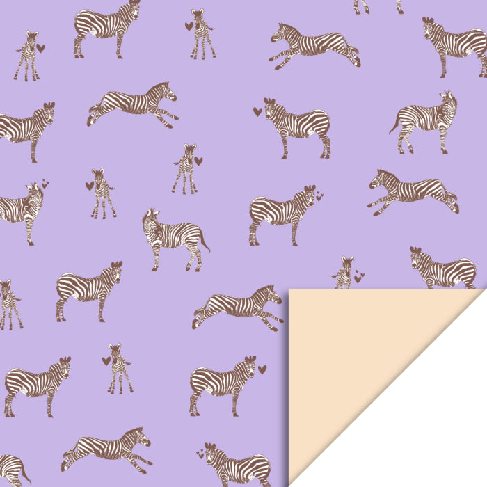 house of products inpakpapier zebra lilac - peach | P51.351.070 | 