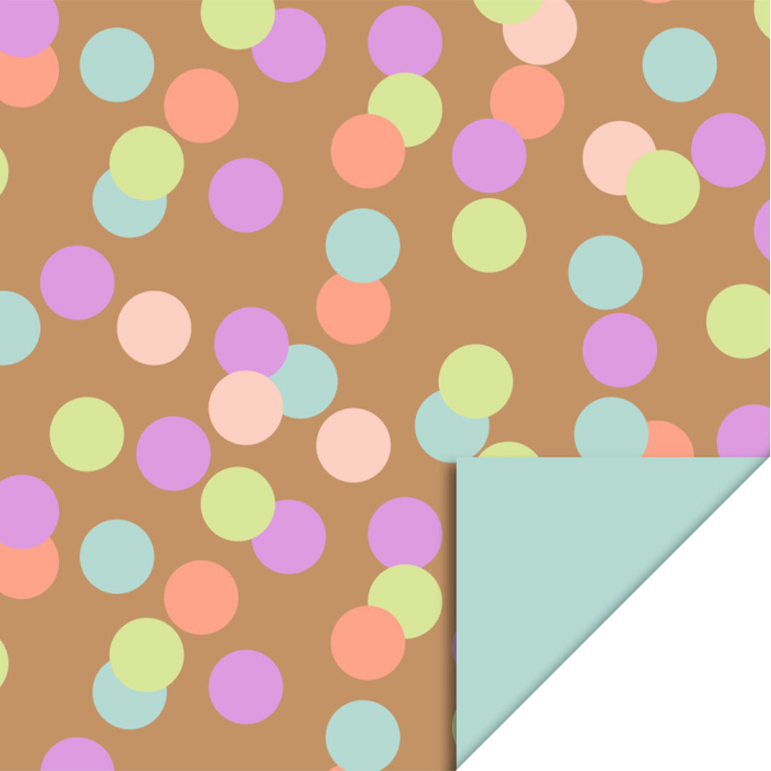 house of products inpakpapier big confetti camel - pistache - 3 m | P51.325.070 | 