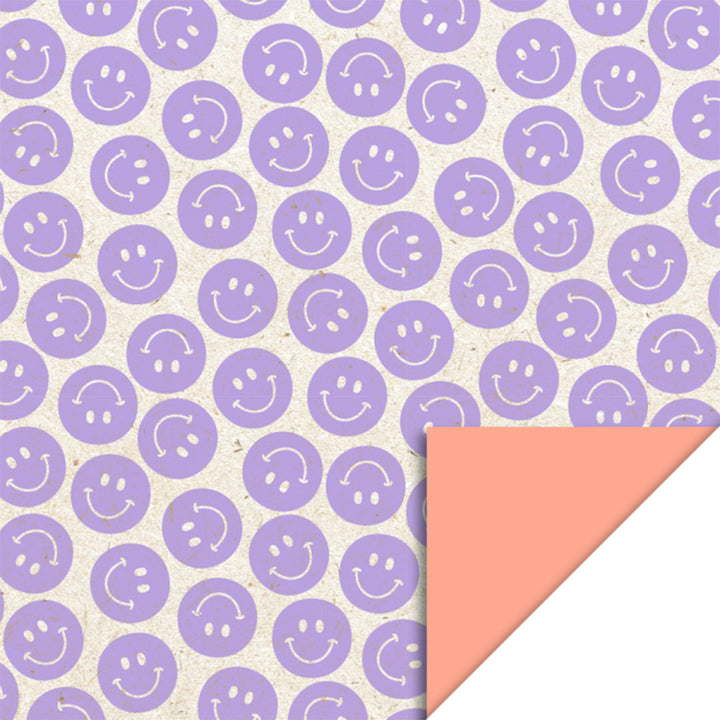 house of products inpakpapier smile salmon - lilac - 3 m | 1