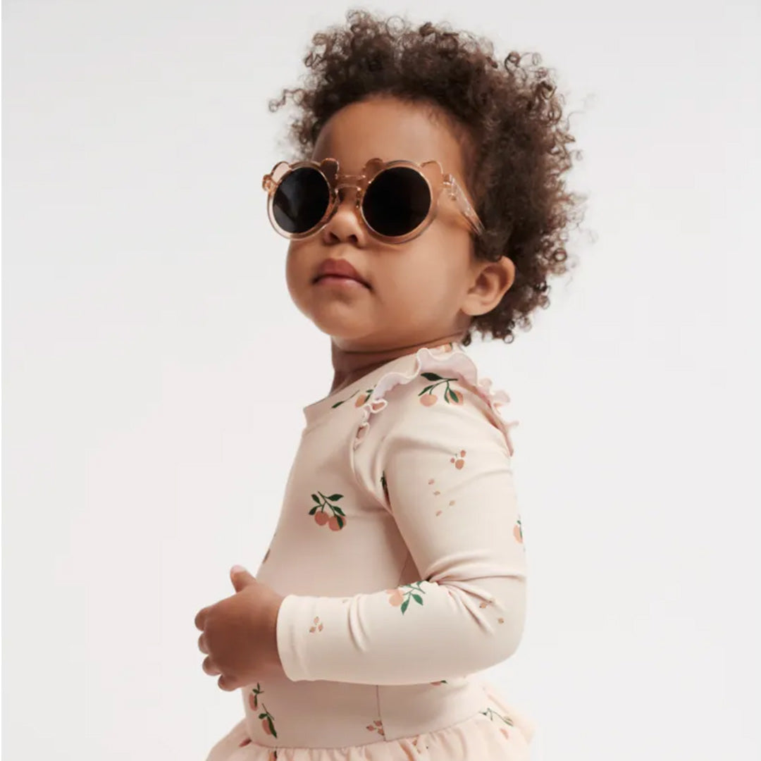 liewood kinderzonnebril darla bear - rose transparent - 1-3 jaar | LW20085-2452 | 4