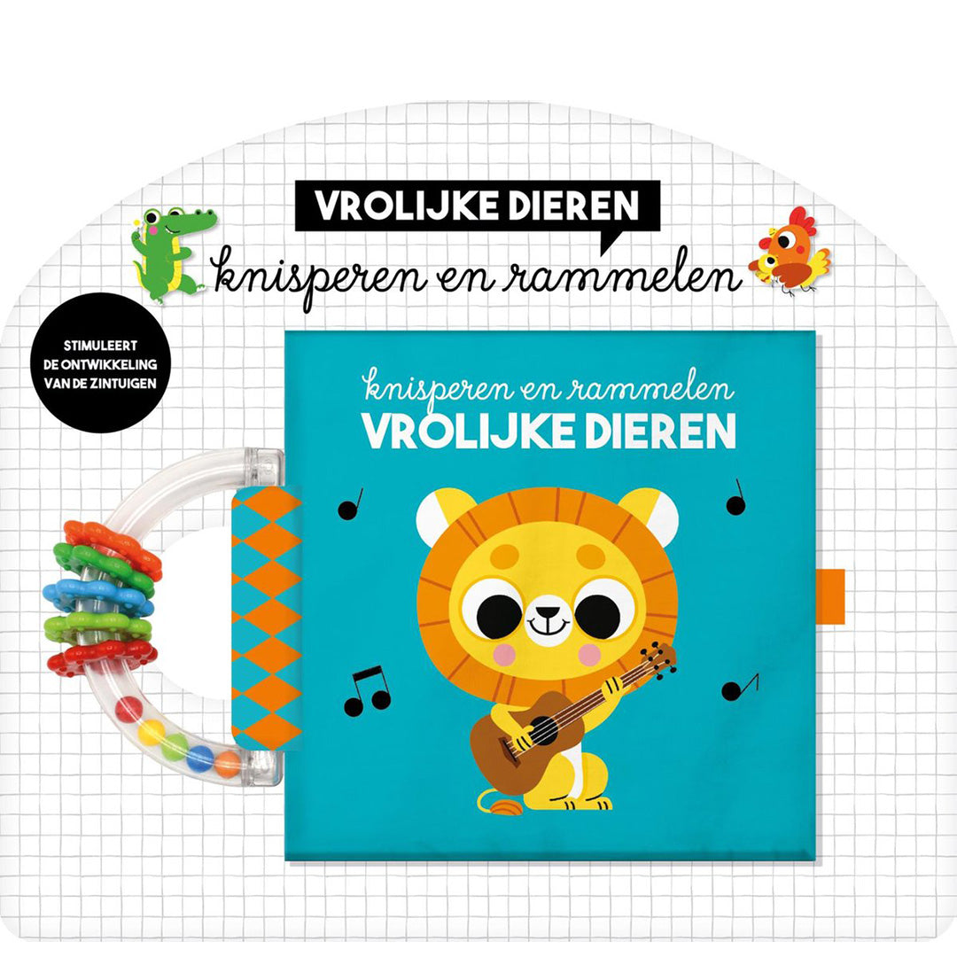 image books knisperboek met bijtring - vrolijke dieren | 1318399 | 0