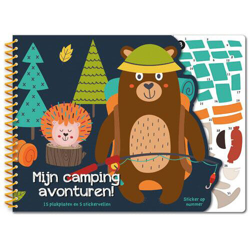 image books sticker op nummer - mijn camping avonturen | 1312286 | 0
