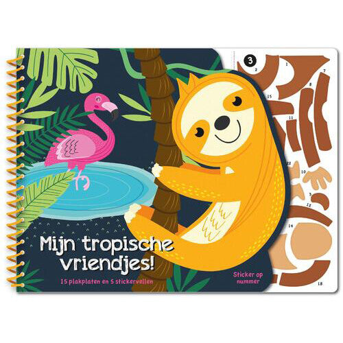 image books sticker op nummer - mijn tropische vriendjes | 1312285 | 0