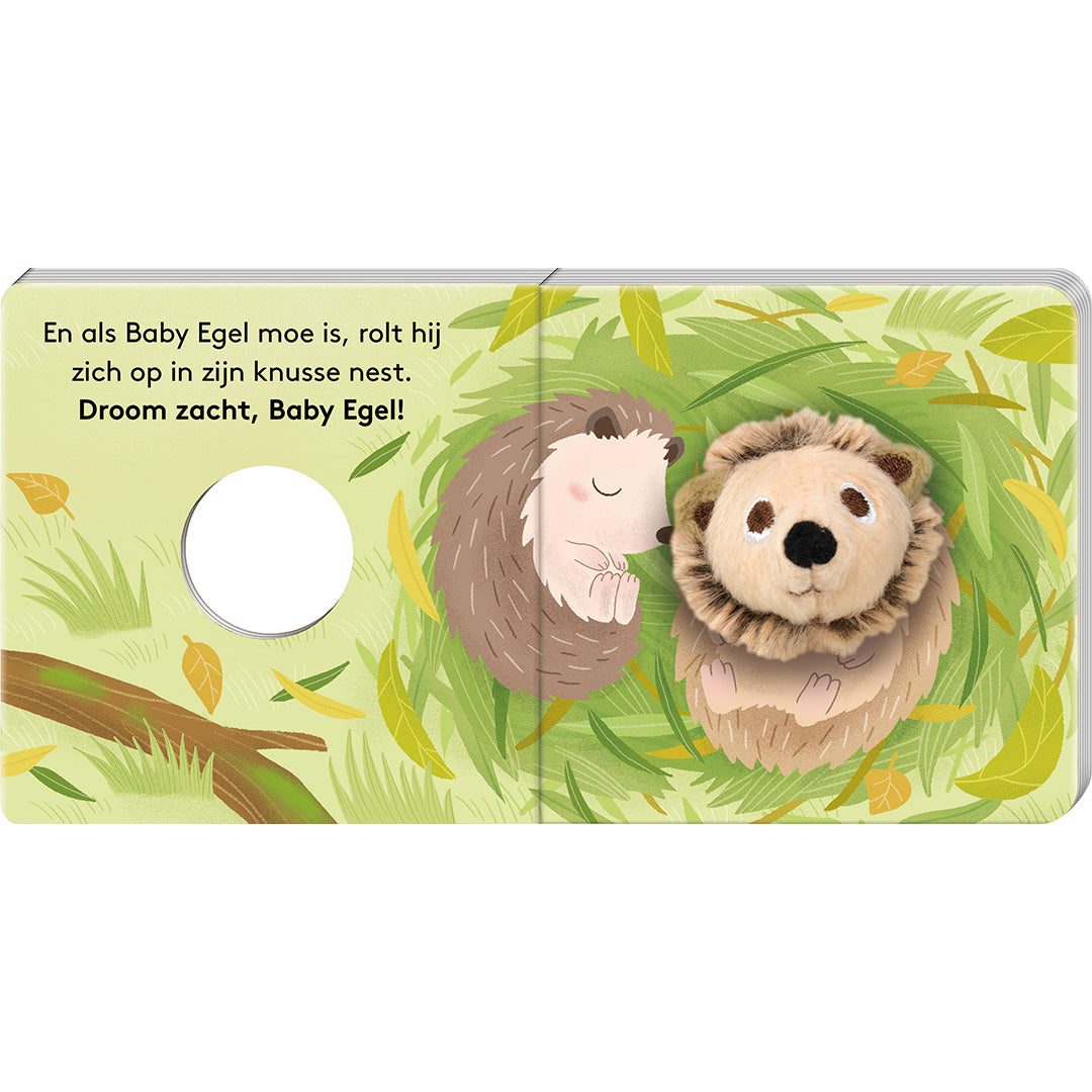 image books vingerpopboek baby egel | 2