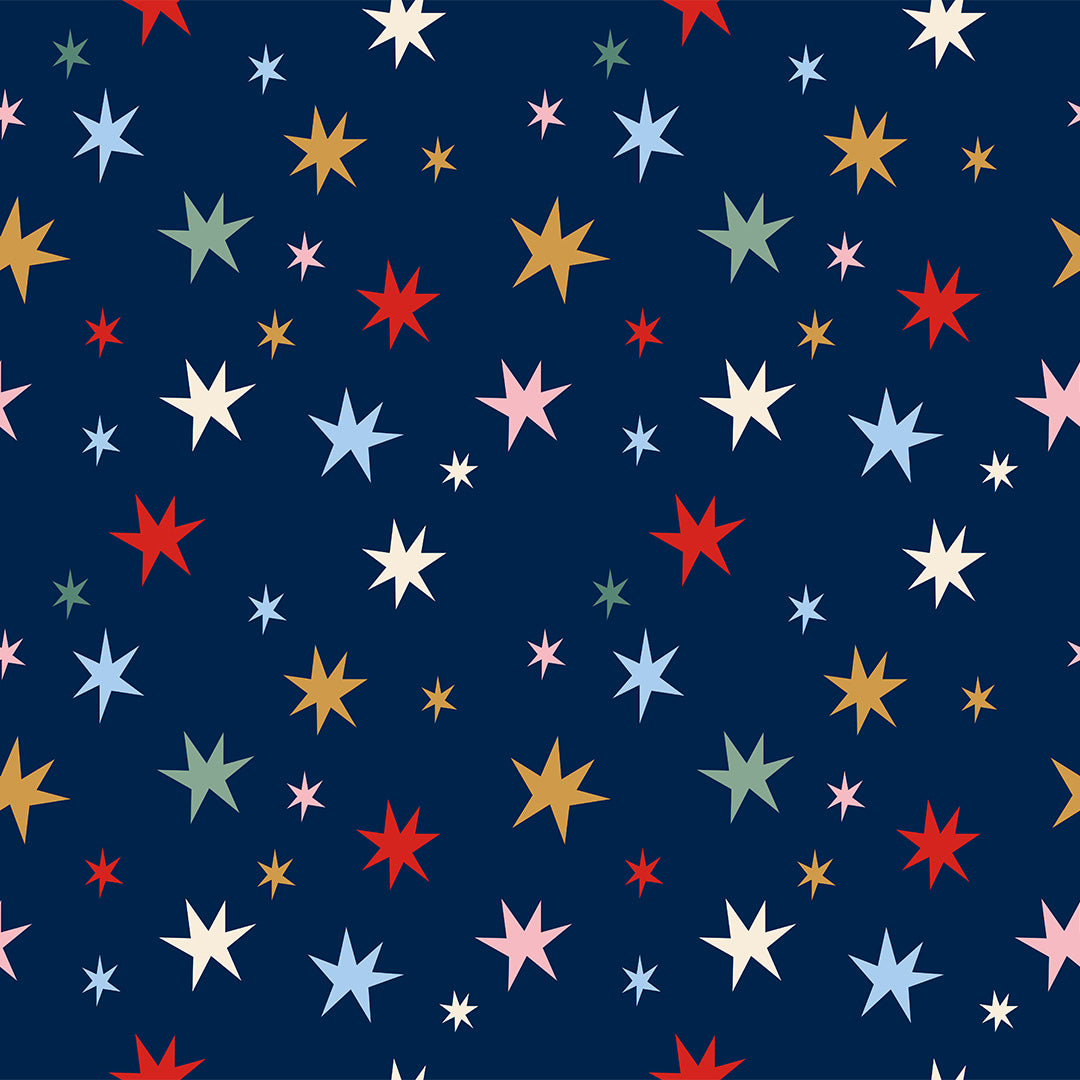 inpakpapier christmas stars - 5m