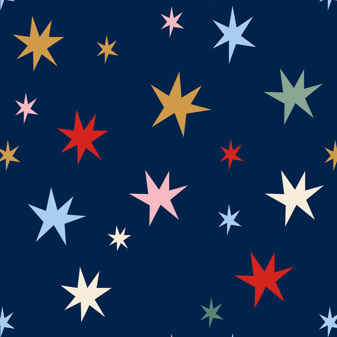 inpakpapier christmas stars - 5m