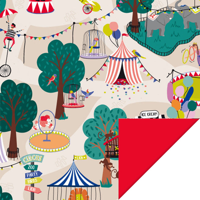 house of products inpakpapier circus - red - 3 m | P51.155.070 | 4
