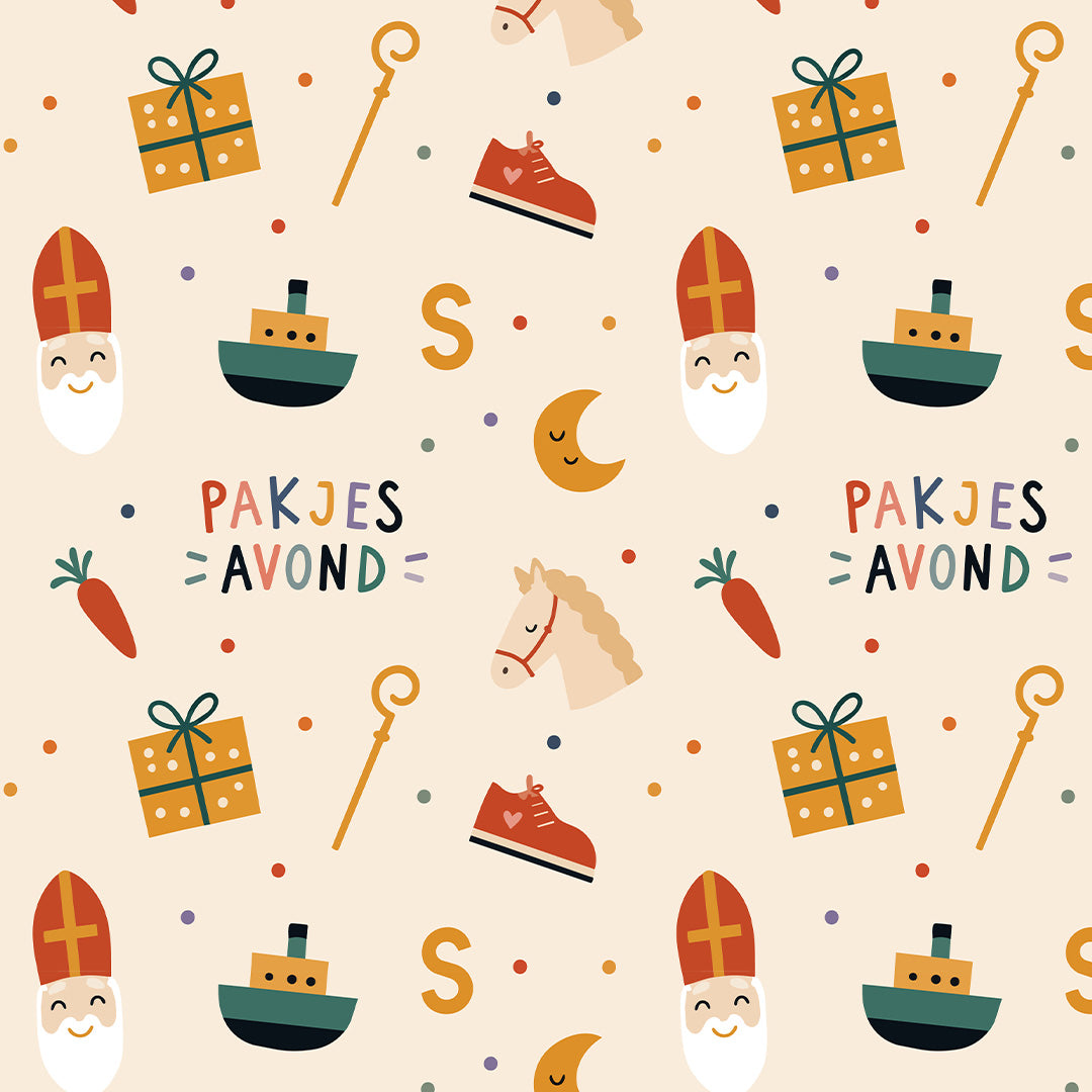 inpakpapier sint celebration - 5m