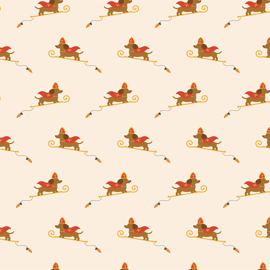 inpakpapier sint dachshund - 5m