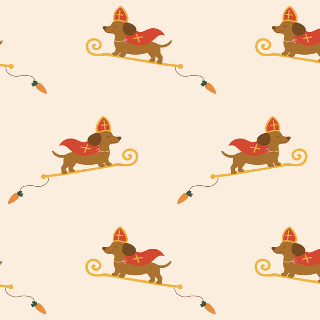 inpakpapier sint dachshund - 5m