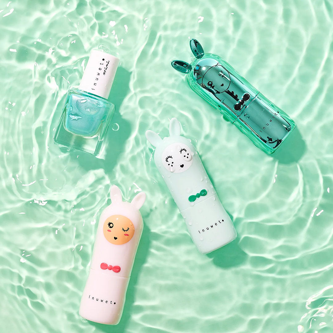 inuwet giftset nagellak en lippenbalsem duo aqua | VINDV01 | 1