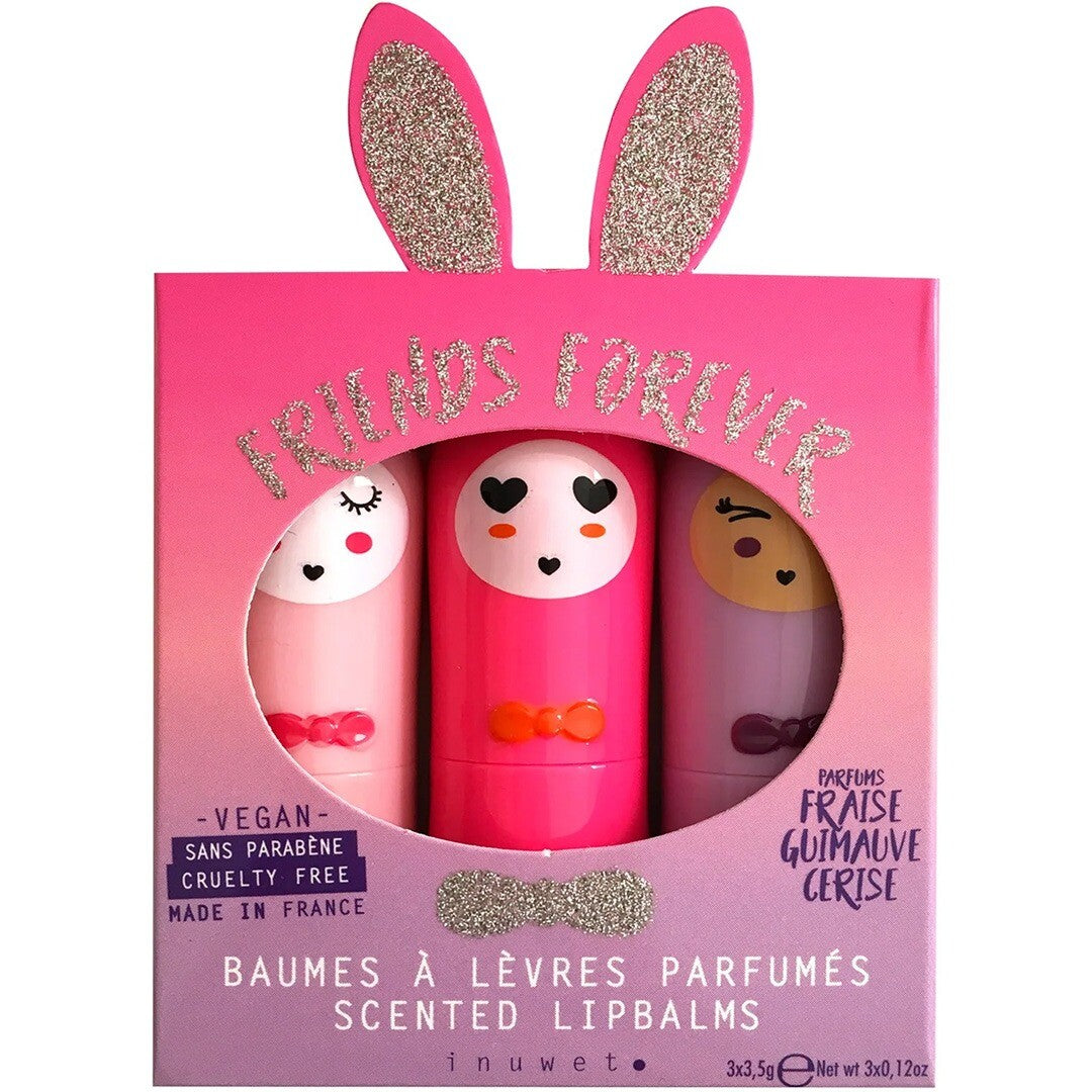 inuwet lippenbalsem giftset trio - fushia | VINCB03 | 0