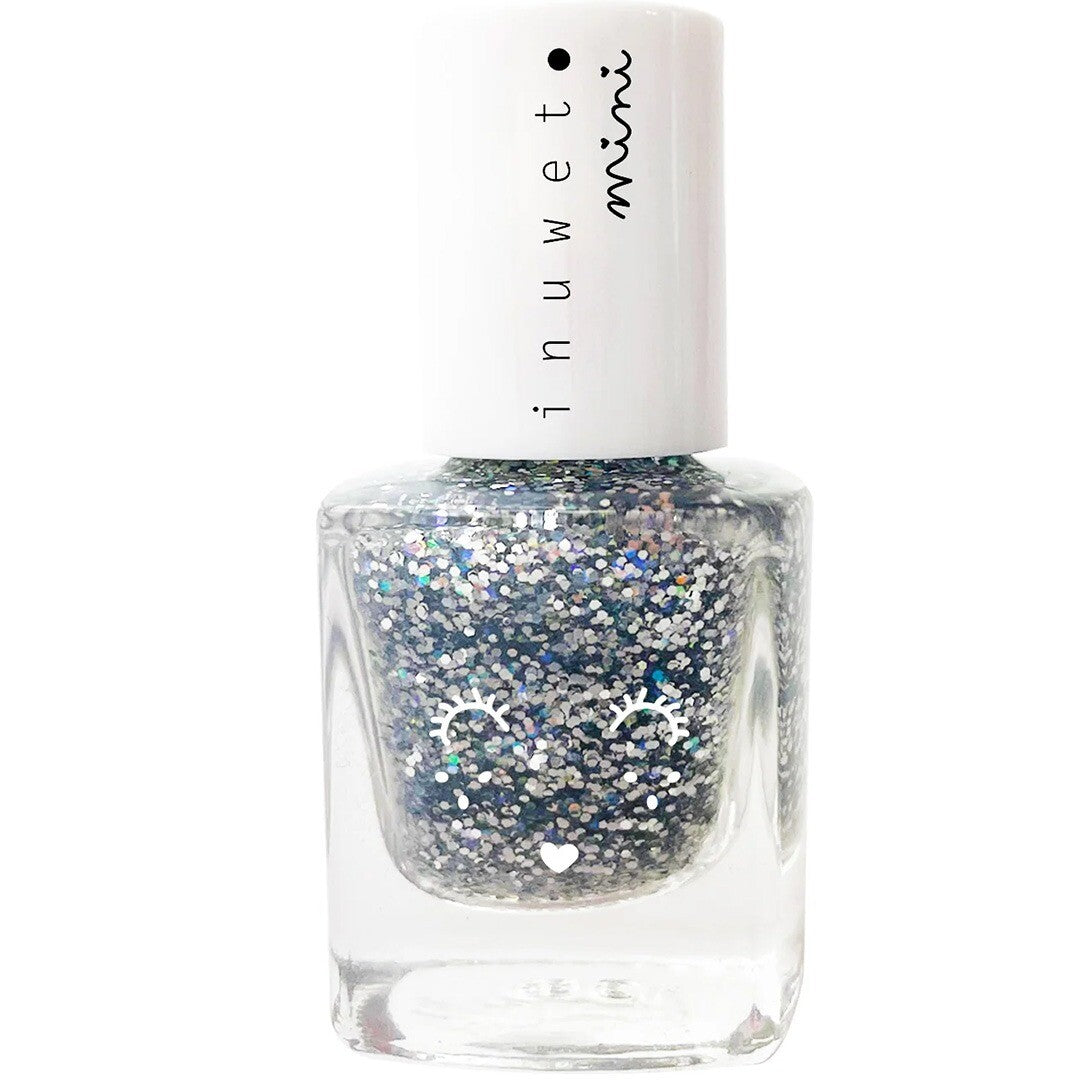 inuwet nagellak glitter silver - vanilla | VINKV03 | 0