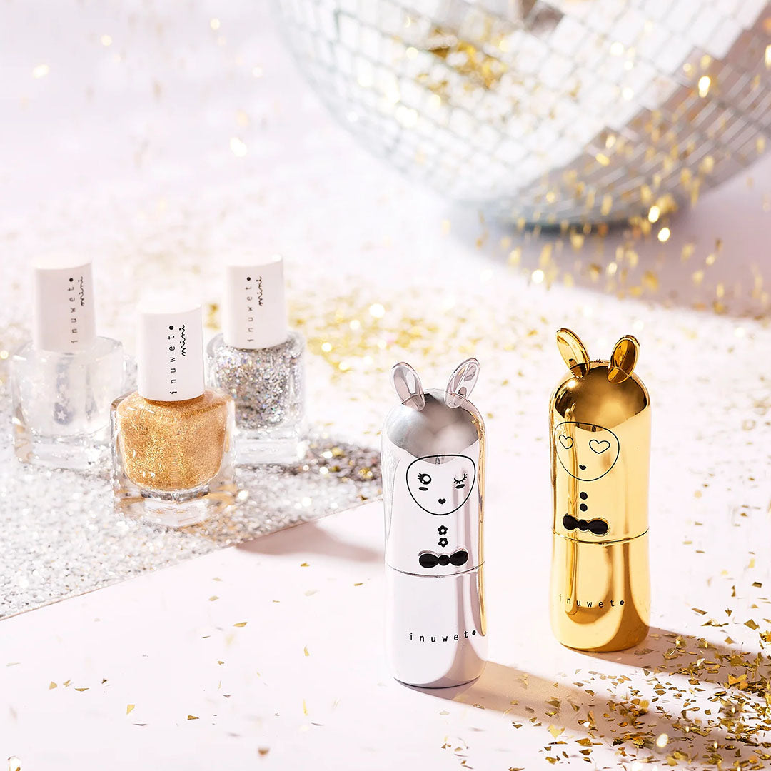 inuwet nagellak glitter silver - vanilla | VINKV03 | 2