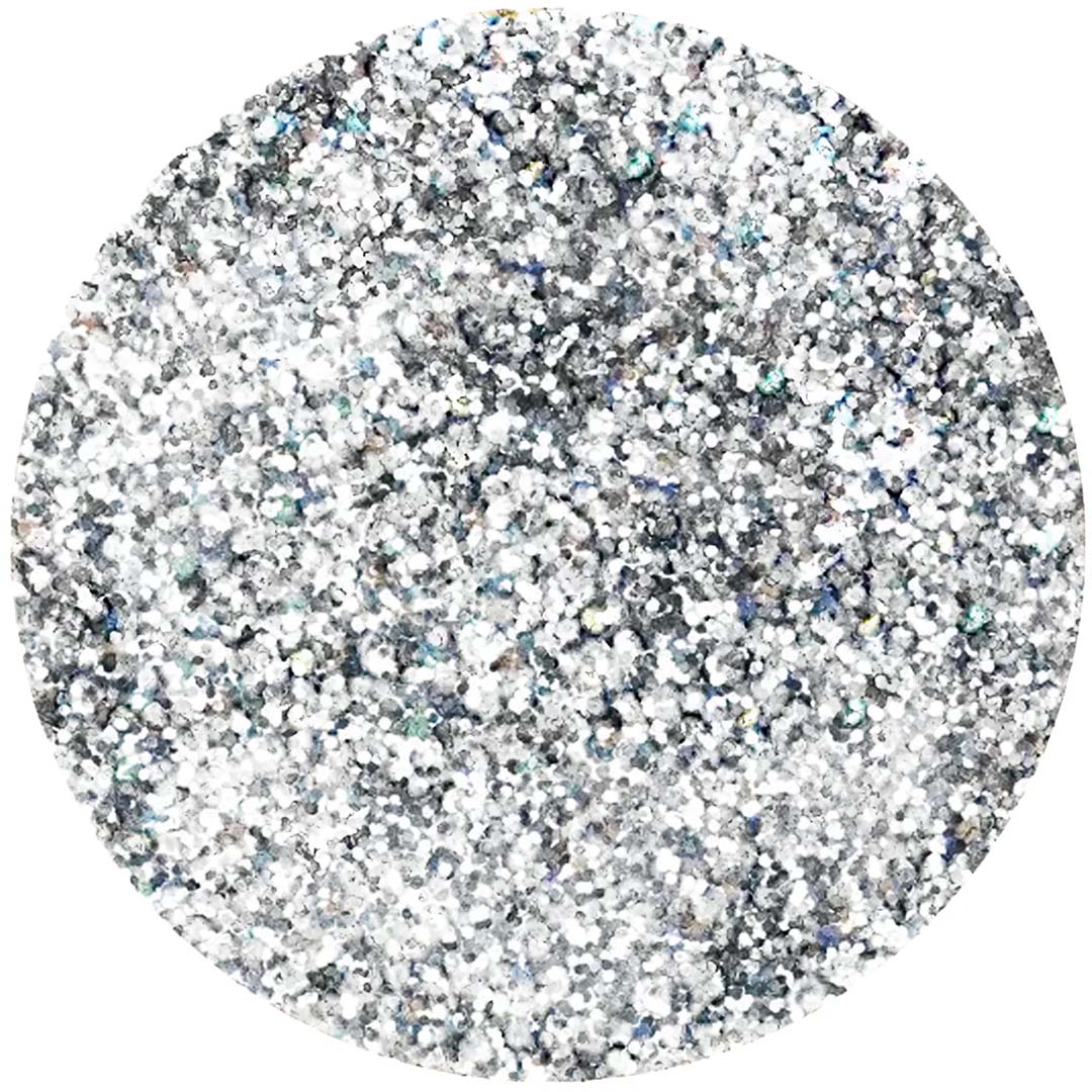 inuwet nagellak glitter silver - vanilla | VINKV03 | 3
