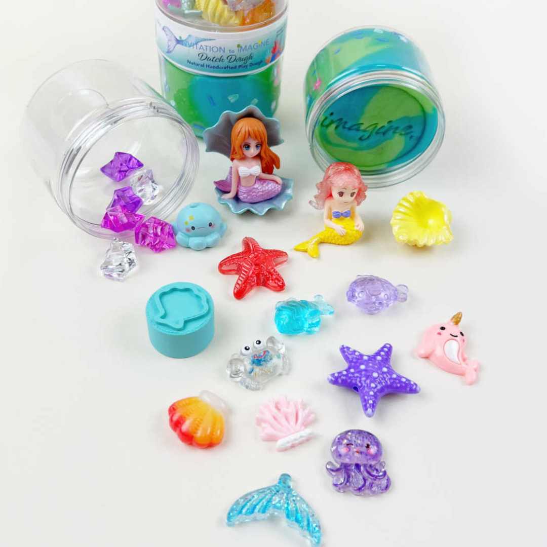 invitation to imagine speelklei playpot - mermaid | 6096015672671| 2