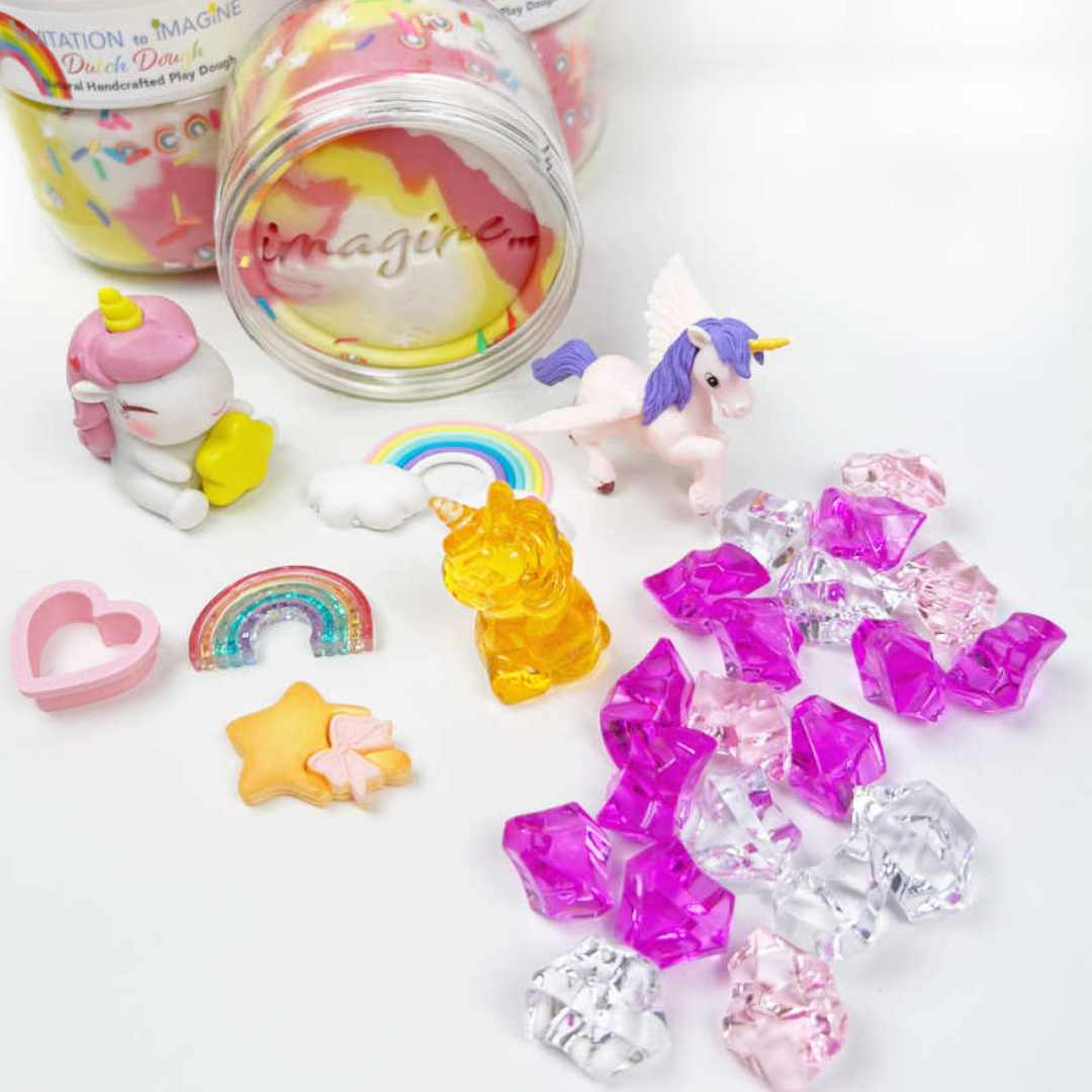 invitation to imagine speelklei playpot - rainbows | 6096027438487| 2