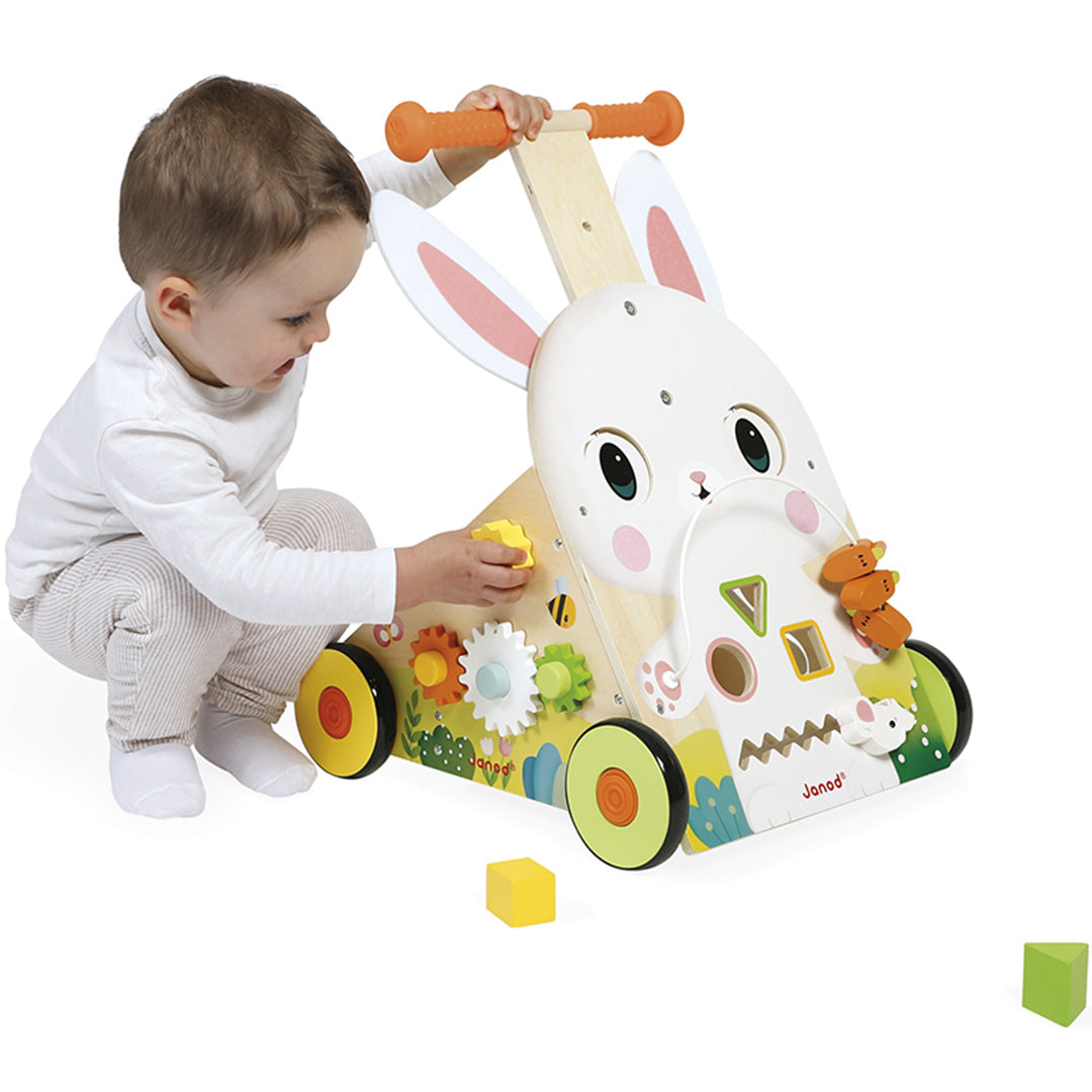 janod activiteiten loopwagen konijn | 113.326 | 7