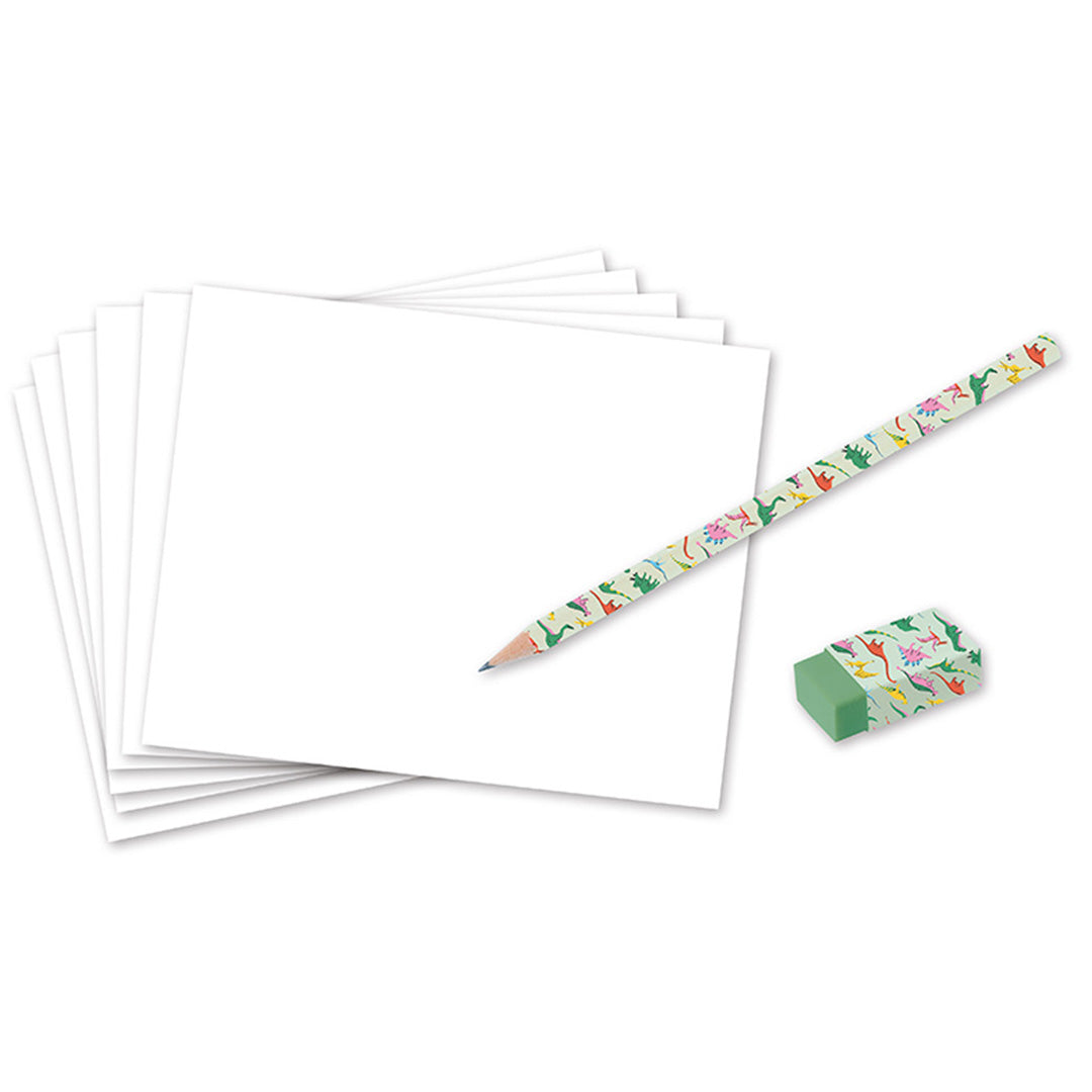 janod atelier tekenset sjablonen dinosaurus | 11.9154 | 2