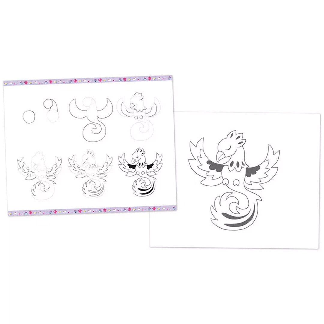 janod atelier tekenset sjablonen fantasie | 11.9153 | 3
