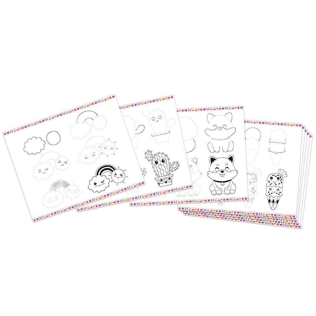 janod atelier tekenset sjablonen kawaii | 11.9156 | 1