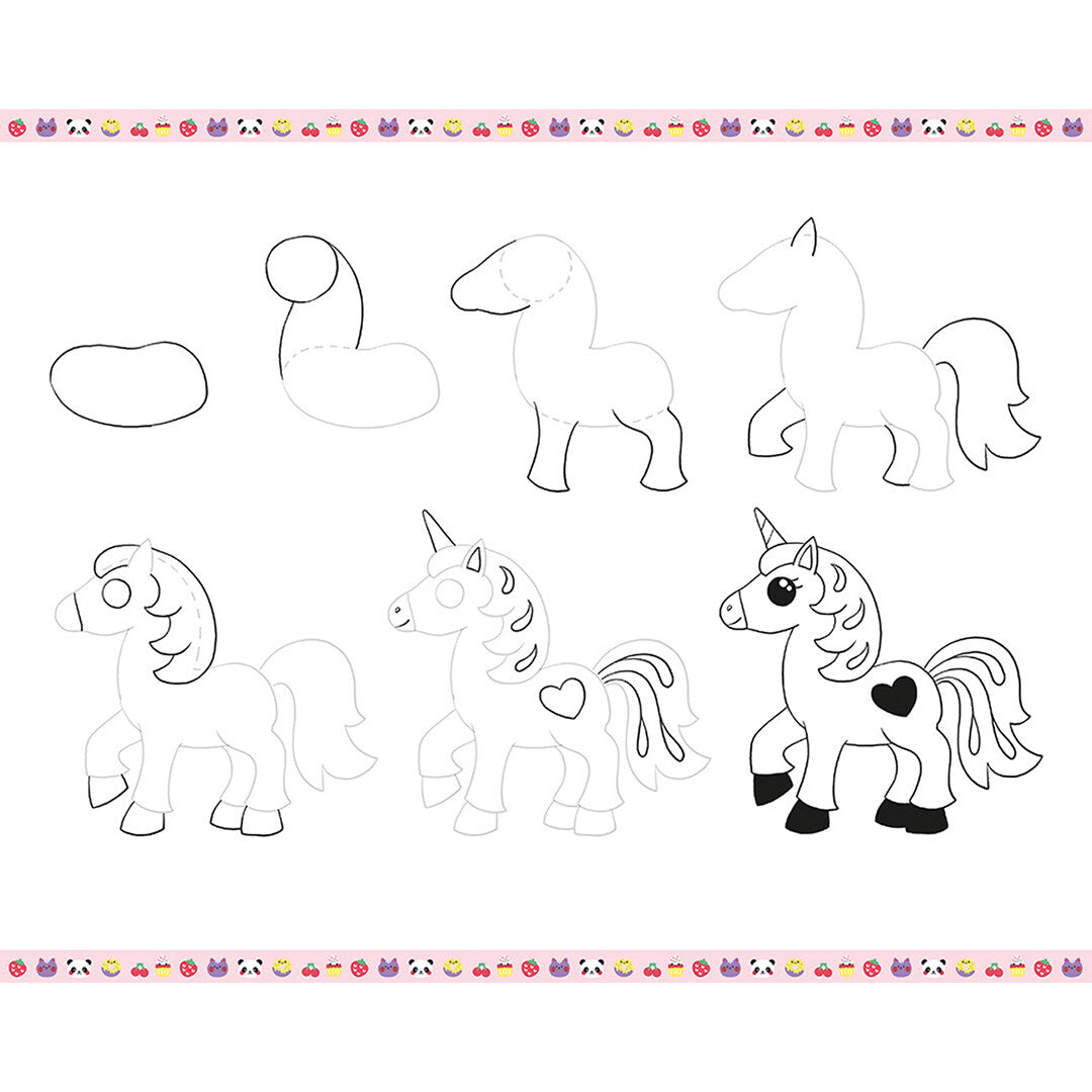 janod atelier tekenset sjablonen kawaii | 11.9156 | 3