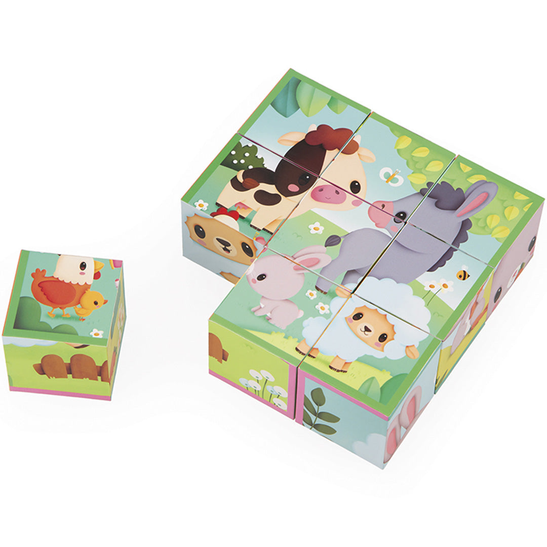 janod blokkenpuzzel dieren - 9st | 113.329 | 1
