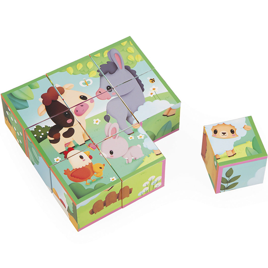 janod blokkenpuzzel dieren - 9st | 113.329 | 4