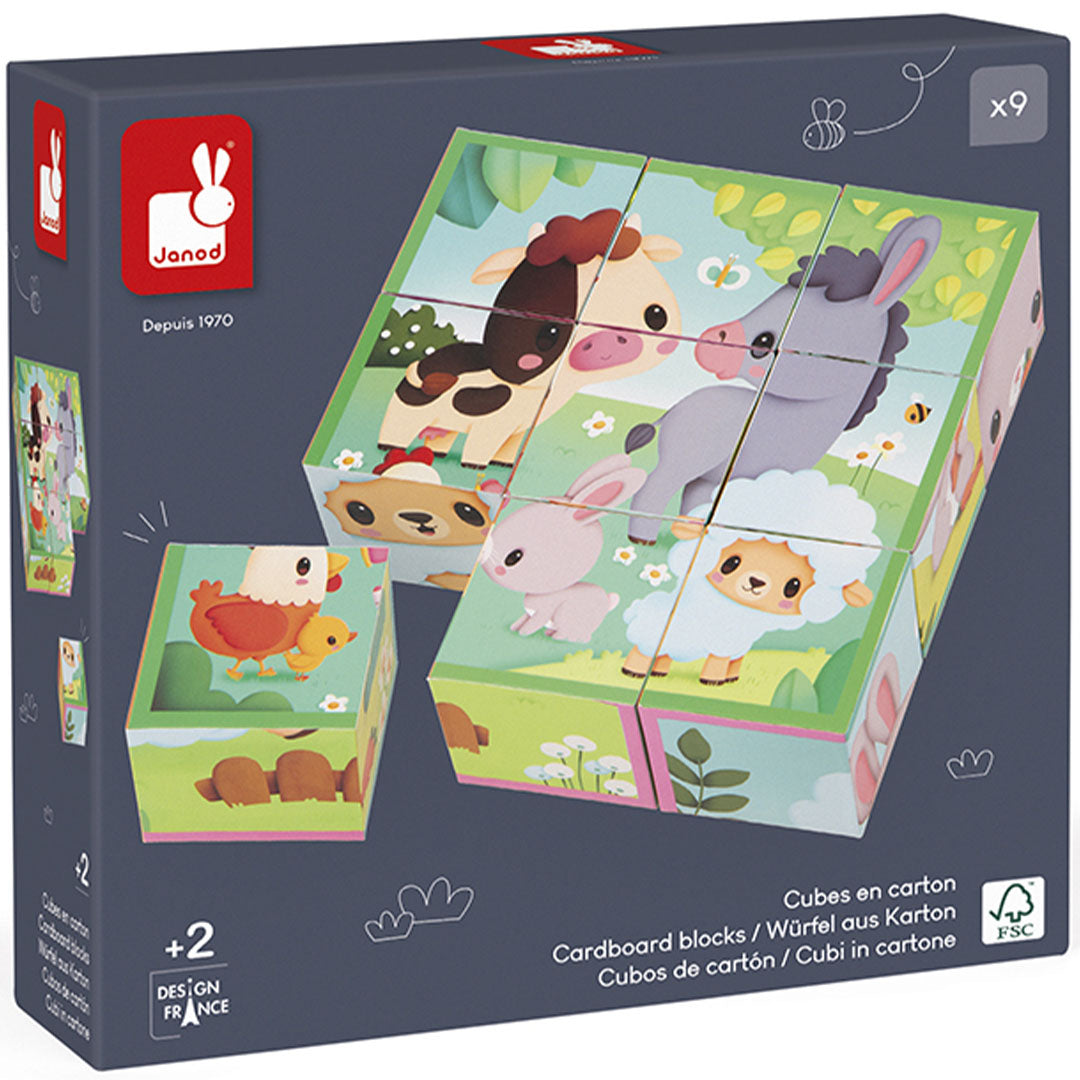 janod blokkenpuzzel dieren - 9st | 113.329 | 7